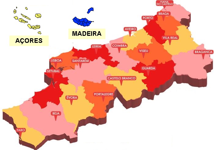 Mapa Regiões 2018 - Federação de Triatlo de Portugal